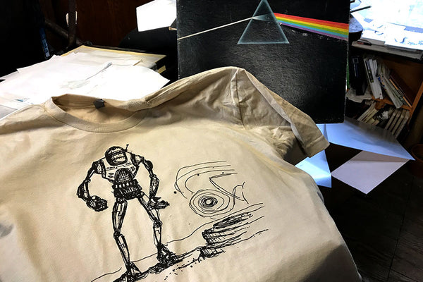 Lonely Robot - Tshirt | by Paprika Press