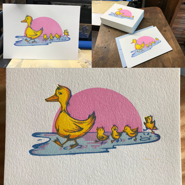 Make Way For Mom - Letterpress Card | by Paprika Press