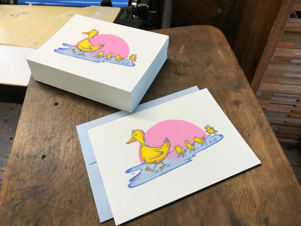 Make Way For Mom - Letterpress Card | by Paprika Press