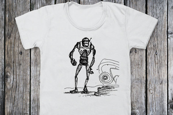 Lonely Robot - Tshirt | by Paprika Press