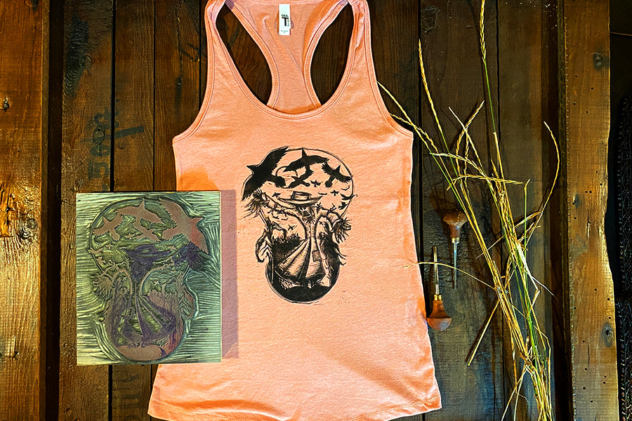 Scarecrow T-shirt  |  by Paprika Press