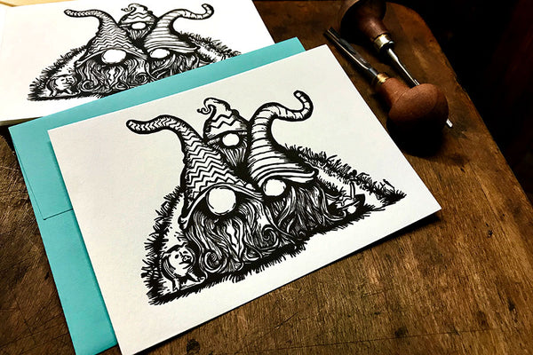 Tomte Letterpress Card  |  by Paprika Press Printshop